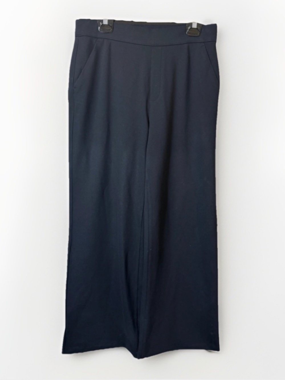 SPANX The Perfect Wide Leg Ponte Knit Trouser Pant in Black 20385R Large - Picture 2 of 7